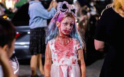 "Zombie, phù thủy" lang thang trên phố cổ Hà Nội trong đêm Halloween