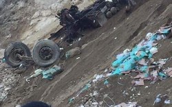 Lai Châu: Tìm thấy thi thể tài xế container lao xuống vực