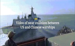 Công bố video tàu TQ áp sát nguy hiểm tàu chiến Mỹ ở Biển Đông