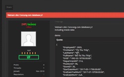 Chi tiết dữ liệu được cho là của 2.272 nhân viên Con Cưng đang phát tán trên mạng