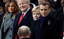 Nụ cười ấm áp Trump dành cho Putin khi chạm trán ở Paris