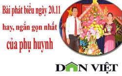 Bài phát biểu hay, ngắn gọn nhất ngày 20/11 của phụ huynh