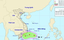 Áp thấp nhiệt đới giật cấp 8 hướng vào bờ, khu vực phía Nam hứng mưa lớn