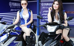 Ngất ngây dàn siêu mẫu cực sexy bên môtô Yamaha tuyệt đẹp