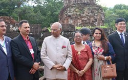 Tổng thống Ấn Độ tham quan khu Thánh địa Mỹ Sơn