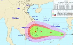 Áp thấp nhiệt đới có khả năng mạnh thành bão, hướng thẳng Nam Trung Bộ