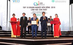 Traphaco lần thứ 3 liên tiếp nhận danh hiệu Top 10 doanh nghiệp bền vững tại Việt Nam 2018