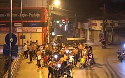 20 thanh niên tay lăm lăm "hàng nóng" đại náo đường Giải Phóng