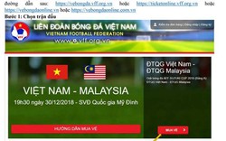 Hướng dẫn chi tiết mua vé online trận Việt Nam vs Philippines