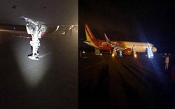 Vụ máy bay Vietjet hạ cánh gặp sự cố: Tìm thấy 1 chiếc lốp rơi ở sân bay