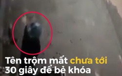 Clip: Đạo chích bẻ khóa cuỗm xe máy "nhanh như chớp"