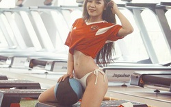 Bạn gái Quang Hải, thủ môn Lâm Tây: Hot girl phòng gym "chính hiệu"