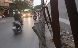 Rào chắn công trình đường Kim Mã: “Lưỡi hái tử thần” rình rập người tham gia giao thông?