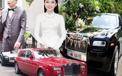 Choáng với dàn siêu xe hàng chục tỷ đón cô dâu showbiz Việt về nhà đại gia