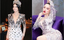 Hoa hậu Trái đất Phương Khánh mặc đẹp nhất tuần với váy đậm màu lễ hội