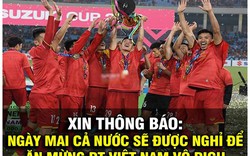 Ảnh chế ăn mừng chức vô địch AFF Cup 2018 của đội tuyển Việt Nam