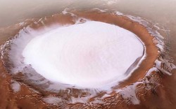 Không ngờ núi lửa trên sao Hỏa mà cũng phủ đầy băng tuyết