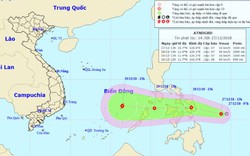 Áp thấp nhiệt đới khả năng mạnh thành bão hoạt động gần Biển Đông