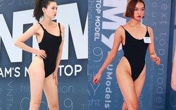 Thí sinh Vietnam's Next Top Model diện áo tắm hở bạo khi tuyển trực tiếp