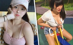 Hot girl ăn mặc hở hang chơi bập bênh HOT nhất tuần