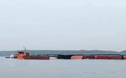 150 tấn dầu chìm cùng tàu container ở Cần Giờ