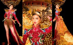 "Mãn nhãn" ngắm Á hậu Kiều Loan mặc trang phục dân tộc lấp lánh thi Miss Grand