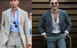 Mặc veston không cà vạt: Phong cách tăng nét sexy cho các chàng