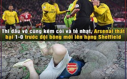 Ảnh chế: Arsenal thua đội mới lên hạng, fan "tìm hang" trốn cùng MU