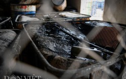 Ảnh, clip: Mục sở thị nơi xuất xứ số dầu thải "đầu độc" nước sông Đà