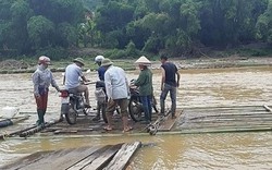 Yên Bái: Một người bị cuốn mất tích khi qua suối bằng mảng