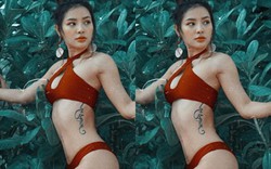 Phương Trinh Jolie bị "chụp lén" mặc bikini quyến rũ hút mắt trong bụi cây