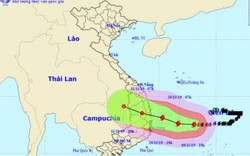 Tin mới nhất về bão số 6: Cách Quảng Ngãi - Khánh Hòa 410km