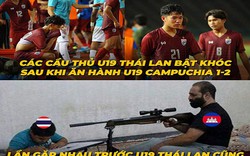 U19 Thái Lan "thua sốc" U19 Campuchia, dân mạng Việt chế ảnh chế giễu