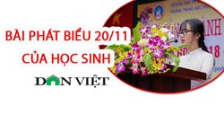 Bài phát biểu ngày 20/11 của học sinh xúc động, ngắn gọn