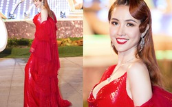 Hoa hậu quê Tiền Giang diện sexy, đeo nhẫn kim cương hơn 10 tỷ đi sự kiện