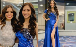 Lương Thùy Linh mặc váy xẻ cao quyến rũ, báo tin vui đầu tiên từ Miss World 2019