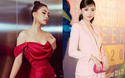 Trần Tiểu Vy đẹp nao lòng nhờ váy trễ vai, "Mỹ nữ Vũng Tàu đi xe 70 tỷ" mặc vest "bỏ quên" nội y