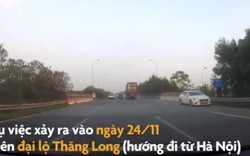 Video: Rùng mình cảnh ô tô phóng ngược chiều trên đại lộ Thăng Long