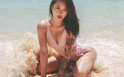 Hot girl Trung Quốc hút fan nhờ vòng 3 cực "khủng" cùng hình xăm cá tính