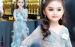 Trang điểm đậm, váy bó sát, bé gái 6 tuổi đăng quang Hoa hậu nhí gây tranh cãi