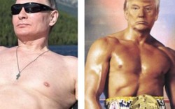 Ảnh ông Trump “cởi trần, cơ bắp cuồn cuộn” được so sánh với ông Putin