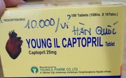 Đình chỉ lưu hành lô thuốc Young II Captopril Tablet không đạt chất lượng