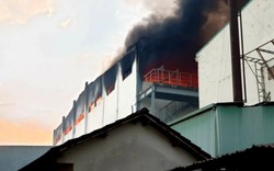 Bình Dương: Cháy lớn tại công ty bánh kẹo trong KNC Sóng Thần