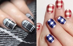 Hàng loạt mẫu nail caro đẹp giúp nàng ghi điểm trong bữa tiệc cuối năm