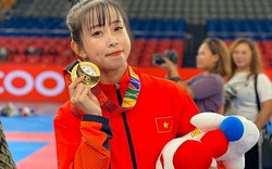 Hoa khôi võ thuật Việt Nam đẹp rạng ngời khoe kỷ lục HCV Sea Games