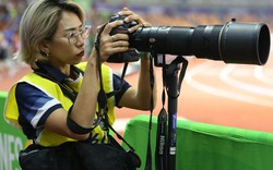 Chùm ảnh: Những nữ phóng viên xinh đẹp tác nghiệp tại SEA Games 30