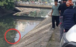 Tá hoả phát hiện nam thanh niên tử vong dưới sông Kim Ngưu