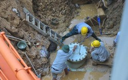 Đường ống nước sạch sông Đà lại gặp sự cố, hàng vạn hộ dân mất nước