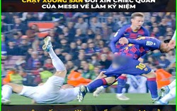 Fan cuồng "xin quần" Messi trong trận siêu kinh điển Barca - Real