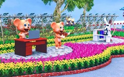 Cần Thơ: Xem chuột chơi đàn, chuột làm nông dân tại đường hoa
